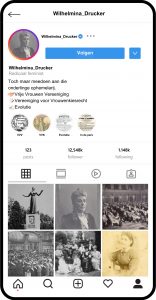 Instagram-account Wilhelmina Drucker